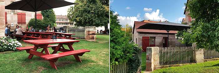 Picture: Kiosk in the bailey of the Cadolzburg