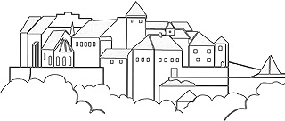Malvorlage "Burg Burghausen" → externer Link zu den Malvorlagen externer Link zu den Malvorlagen